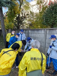 写真：応急給水栓使用訓練