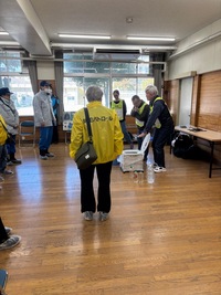 写真：簡易トイレ使用講習