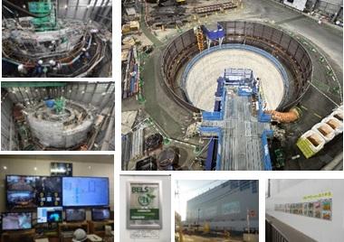 写真　呑川合流改善貯留施設立坑設置工事