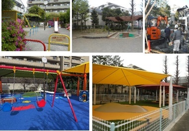 写真　子育て広場整備工事