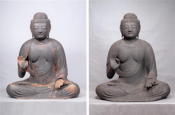 画像：東京都指定有形文化財(彫刻)「木造阿弥陀如来坐像」