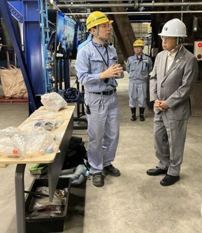 画像：6月9日（月曜）資源プラスチック中間処理施設、再資源化施設視察のご報告