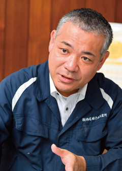 株式会社西尾硝子鏡工業所 西尾智之 代表取締役社長