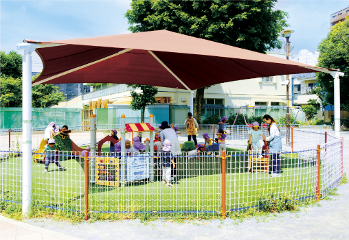 池上五丁目公園の全景画像