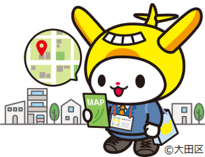 調査区を巡回するはねぴょん