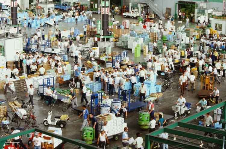 写真：大田市場　競り風景(2)