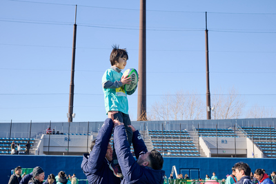 ラグビー体験の写真