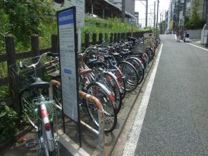 写真：北千束駅前自転車駐車場