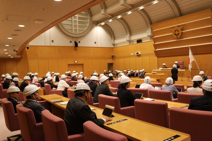 地震発生時の様子
