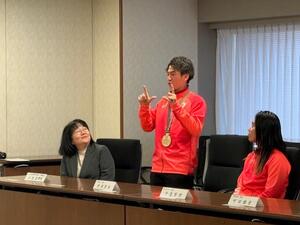 画像：1月29日（木曜）東京2025デフリンピック選手団表敬訪問