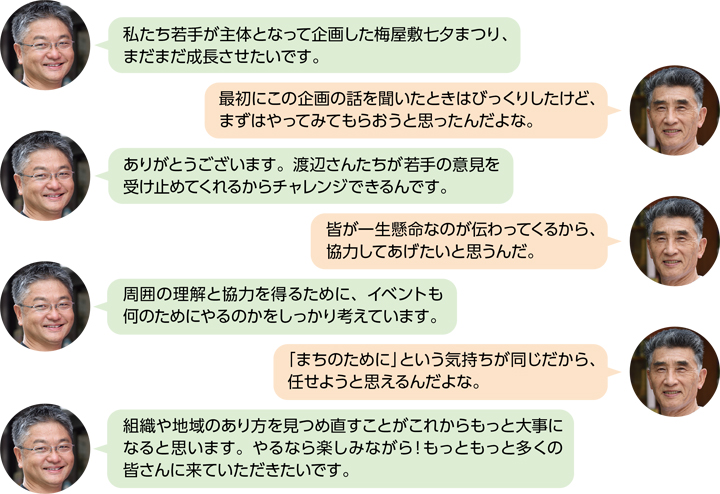 にぎわう商店街。イベントを振り返って…