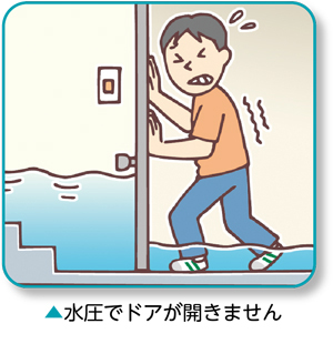 水圧でドアが開きません