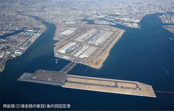 再拡張（D滑走路の新設）後の羽田空港