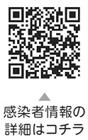 区内新型コロナウイルス感染症情報についての二次元コード