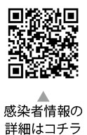 区内新型コロナウイルス感染症情報についての二次元コード