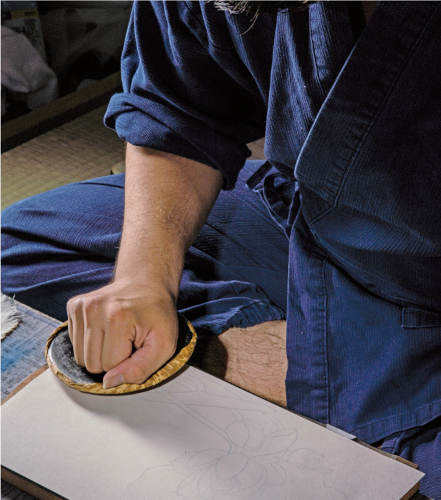 摺（す）りの実演についての画像