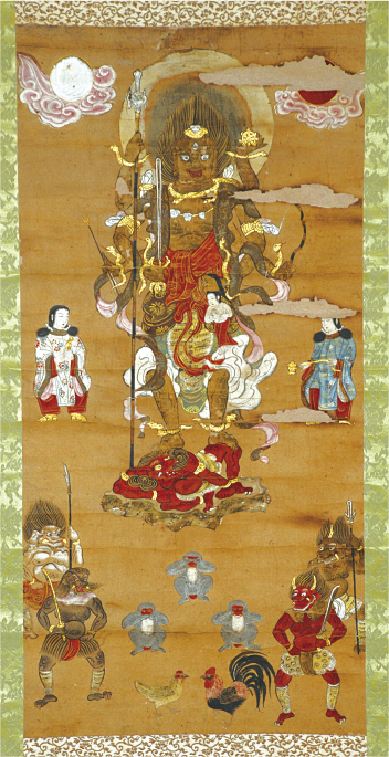 馬込根古屋講中の庚申本尊の掛軸（まごめねごやこうじゅうのこうしんほんぞんのかけじく）の画像