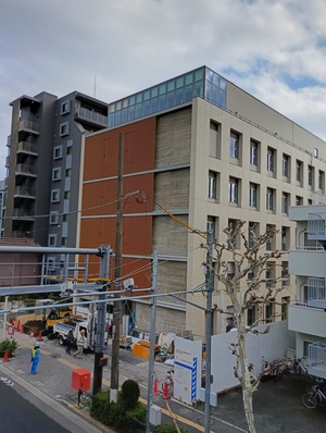 外壁仕上げ工事　北側　令和7年12月撮影