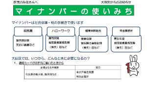 マイナンバーの使いみち【平成28年4月版】