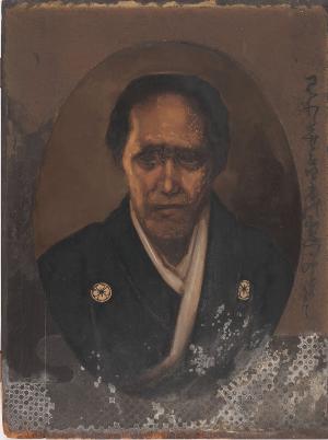 画像：川村清雄画「海舟の生母・信の肖像画」