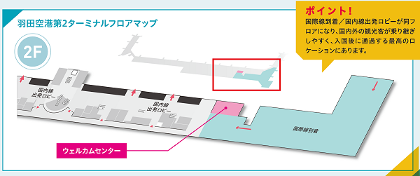 画像：ウェルカムセンター位置図