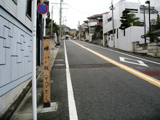 写真：蝉坂の様子