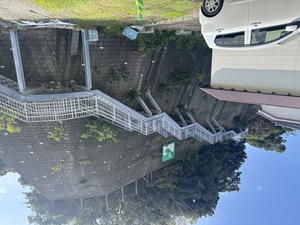 津波避難階段の写真