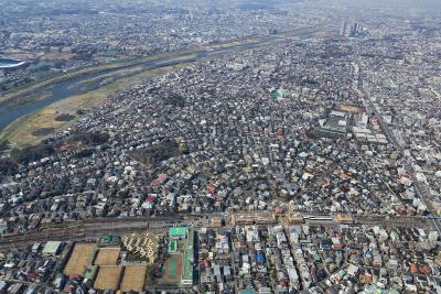 画像：田園調布エリア（同心円状の街区）(平成30年度)