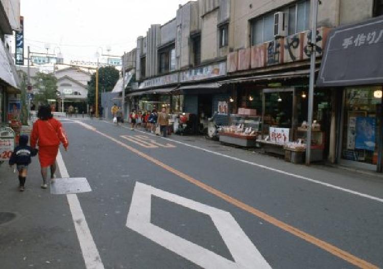 写真：多摩川園駅前商店街