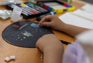 写真：光る星座を作りましょう