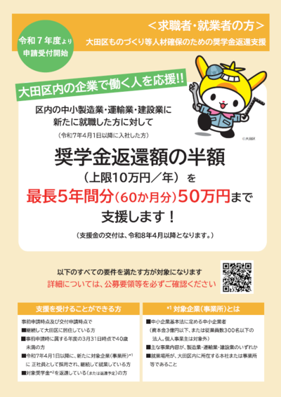 求職者・就業者向けチラシ表