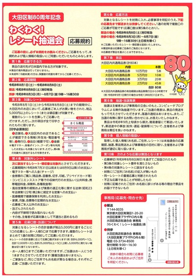 抽選会チラシ裏