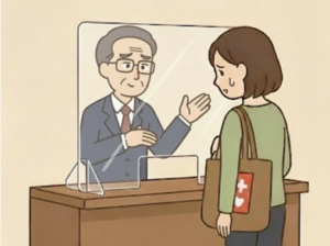 障害を理由に対応を断られている画像