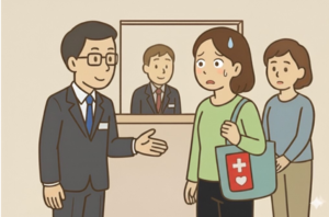 配慮をしてもらう画像