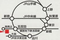 郷土博物館までの路線図