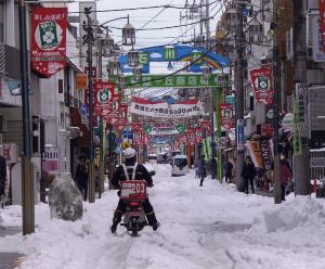 写真：田村　万紀さん作「珍しく大雪で」