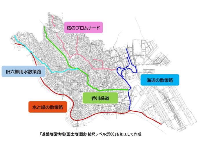 画像：散策路マップ