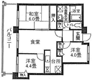 プラムハイツ大森西　間取り図Ｄタイプ