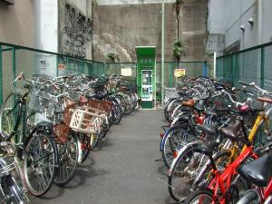 写真：自転車駐車場　全景
