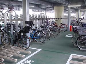 写真：京急蒲田駅本線高架下自転車駐車場1階一時利用スペース