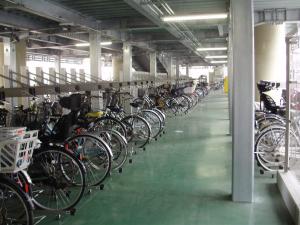 写真：糀谷駅自転車駐車場1階一時利用スペース