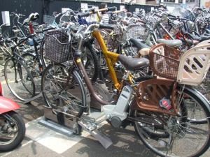 写真：長原駅前自転車駐車場