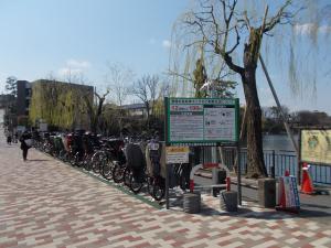 洗足池公園前自転車駐車場写真